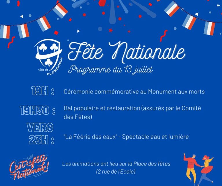 Fête Nationale Mairie De Plobsheim